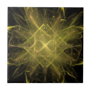 Fractal amarelo e preto