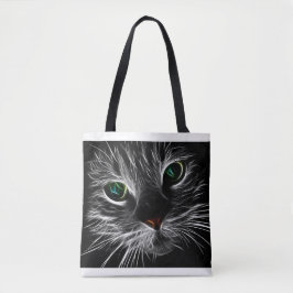 Fractal Cat Face Bolsa