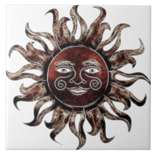 Fractal de bronze de Sun