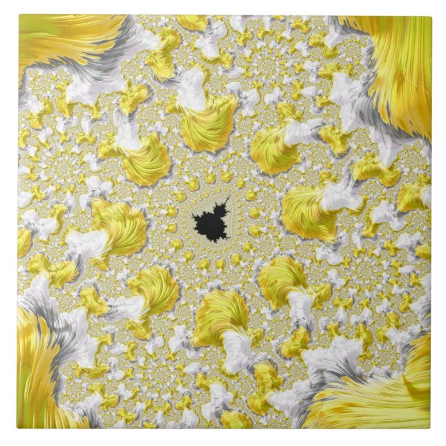 Fractal Dourado abstrato (Frente)