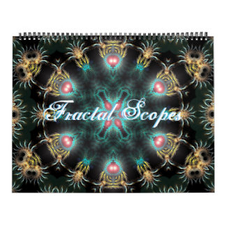 Fractal Escopesia 12 Meses Calendário Mandala