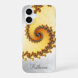 Fractal Espiral Laranja Personalizado