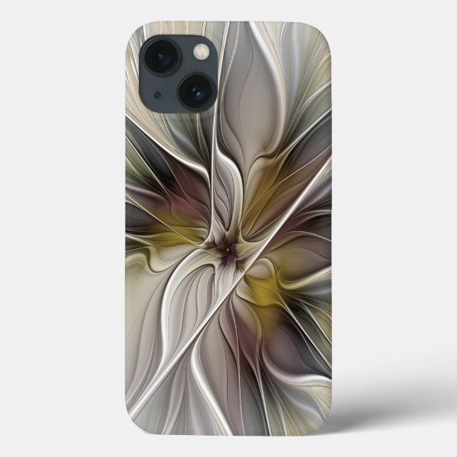 Fractal Floral, Flor Fantasia com Cores da Terra (Verso)