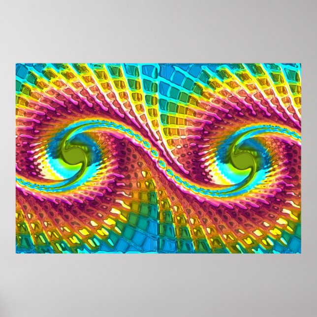 Fractal Glass 7 Poster (Frente)