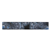 Fractal Intricista Azul-abstrato e Preto