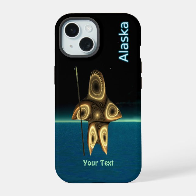 Fractal Inuit Hunter - capas de iphone Alaska Otte (Verso)