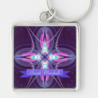 Fractal Love Star Custom Name Chaveiro