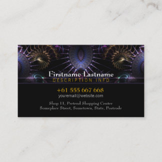 Fractal Medival com Cartão de visita de logotipo