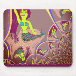 Fractal Mermaid Fantasy Mouse Pad