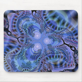 "Fractal Mousepad dos azuis"