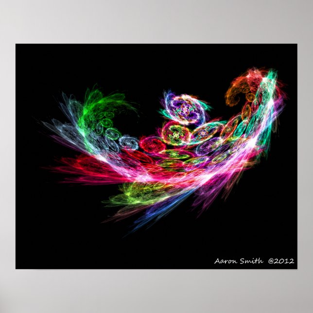 Fractal Phoenix Poster 16x20 (Frente)