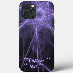 Fractal roxo com texto personalizado