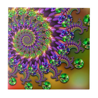 Fractal roxo & verde de Bokeh