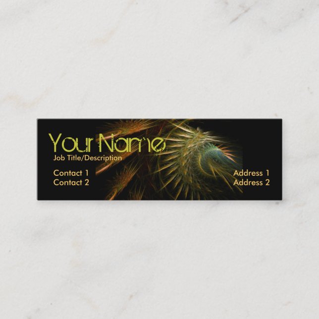 Fractal Spikez Mini Cartão de visita (Frente)