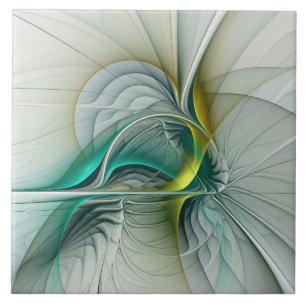 Fractal Teal De Turquoise Com Ouro Hipnótico