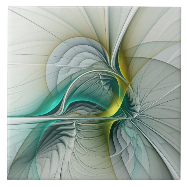 Fractal Teal De Turquoise Com Ouro Hipnótico (Frente)