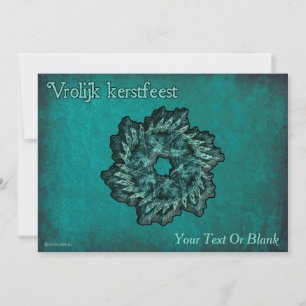 Fractal Wreath - Cartão postal Vrolijk kerstfeest
