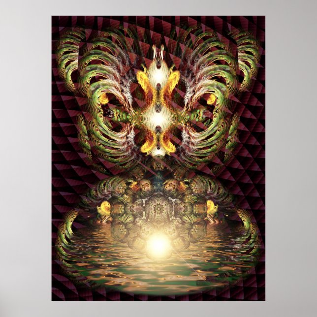 Fractapond Psychedelic Visions Poster (Frente)