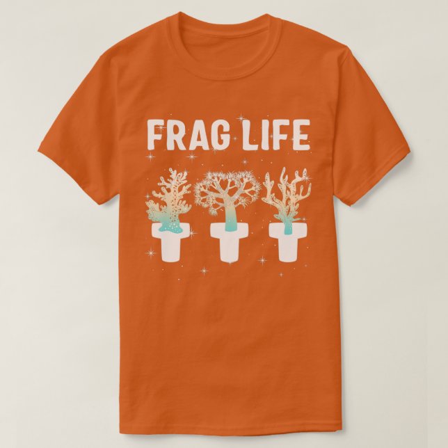 Frag Life Coral Sal Água Coral Camisa Presente de  (Frente do Design)