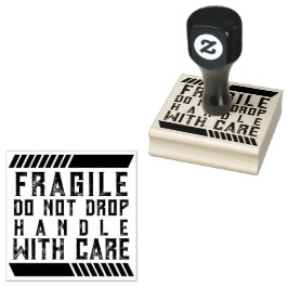 Frágil Não Solte a Alça com Carimbo de Borracha