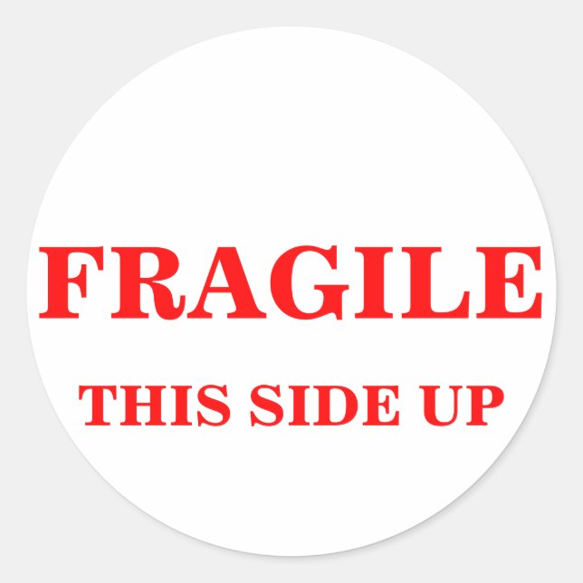 FRAGILIZAR ESTA etiqueta de envio SIMPLES (Frente)