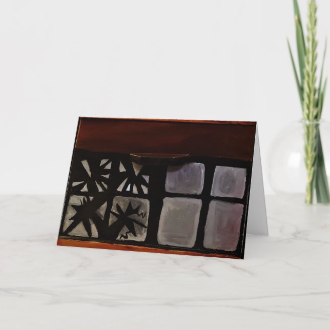 "Fragmentos de Acrílico" Cartão de Melhoras (Frente)