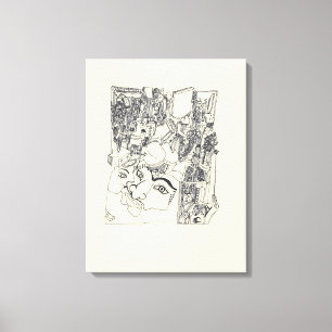 Fragmentos de Artes 1 Canvas de Desenho Surreal