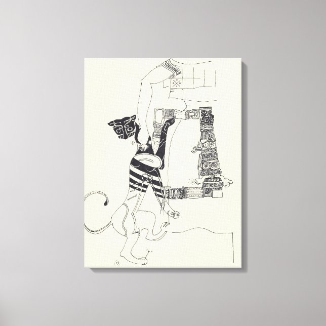 Fragmentos de Artes 4 Canvas de Desenho Surrealist (Frente)