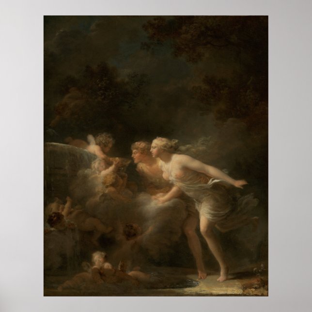 Fragonard The Source French Rococo Art Impressão (Frente)