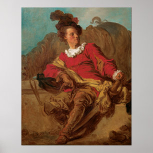 Fragonard The Warrior French Art Impressão