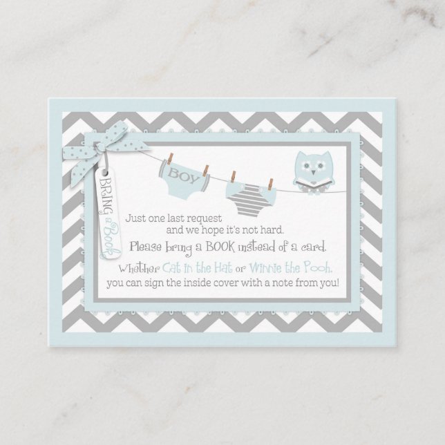 Fralda Chevron Tie Jumper Owl Traga um Cartão de L (Frente)