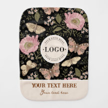 Modern Trendy Wildflower Floral Monograma Botânico