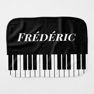 Fralda De Boca Nome personalizado do teclado de teclas de piano p
