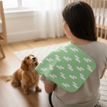 Presente de pano de limpeza para bebê dachshund se
