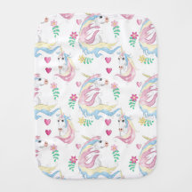 Unicorn Burp Cloth