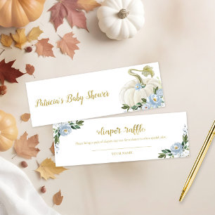 Fralda de Chá de fraldas de Abóbora Floral Azul 