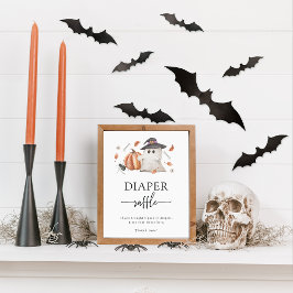 Fralda de Halloween Raffle Poster