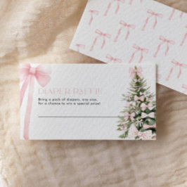 Fralda de inverno Cartão Raffle Arco rosa