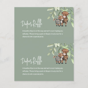 Fralda de Orçamento Raffle Vaca Verde 2 em 1