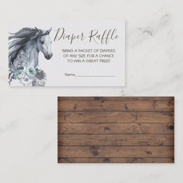 Fralda de Raffle Cartão de visita (Frente/Verso)