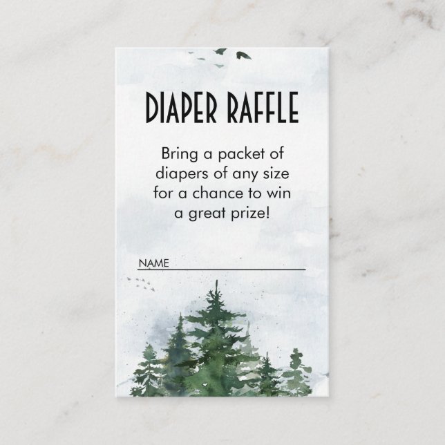 Fralda de Selvagem Raffle Inserção (Frente)