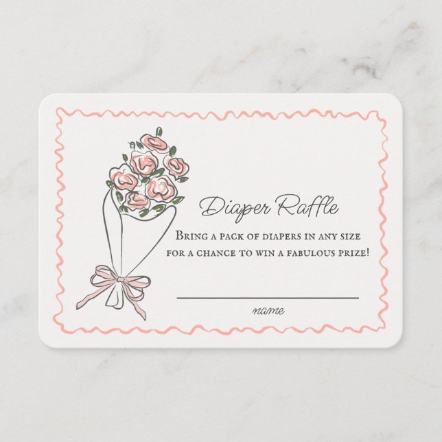 Fralda Floral do Mercado de Flores Rosa, Inserção  (Frente)