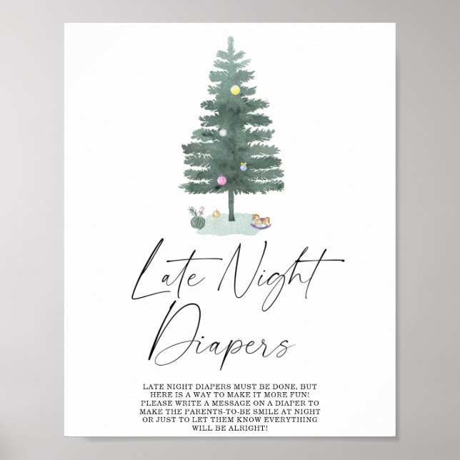 Fraldas de jogo de pôster de noite de inverno (Frente)