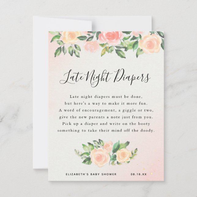 Fraldas Noturnas | Jogo Chá de fraldas (Frente)