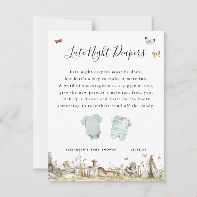 Fraldas Noturnas | Jogo Chá de fraldas (Frente)