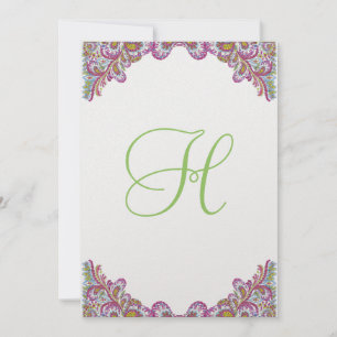 Framboesa e Limão no Convite para Casamento Ice Pa