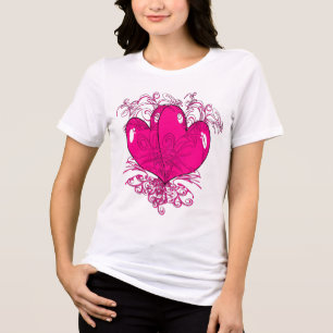 Framboesa Rosa Deliciosa Corações Bonitos Tutu C