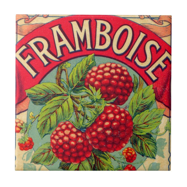 Framboise francês do vintage (framboesa) (Frente)
