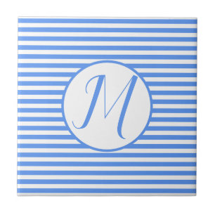 Frame Azul Monograma - Letra M