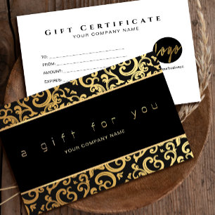 Frame Frame Dourado Faux Sparkles no certificado d